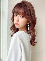 アフロート ディル(AFLOAT D'L) AFLOAT浜田 韓国風ヘア ヨシンモリ 透明感カラー セミロング髪型