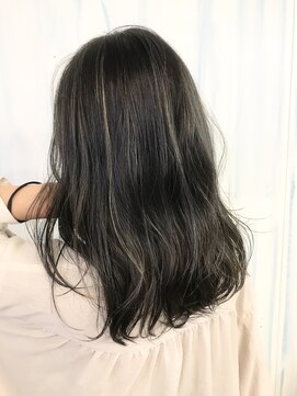 アップ(A+hair) 【外国人風】コントラストハイライト_アッシュベージュ