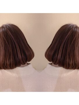 ゼン(Zen.) ボブ×ハイライト×ピンク