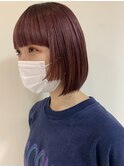 ワンレンボブ 顔まわり デザインカット 担当 今枝