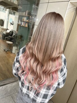 ミラシィ 稲毛(Mirashy) ミルクティーアッシュ×シールエクステ