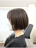グレージュカラー×大人ボブ
