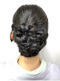 結婚式お呼ばれヘア/和装ヘアセット/アップスタイル