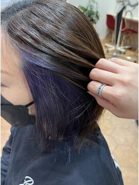 アズールサン 草加西口店(azule-sun) イヤリングカラー 紫系