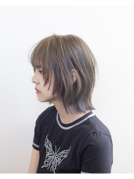 ルプラ ガーデン(le-pla garden) ハイライトカラー#外ハネボブ#ベージュ#ダブルカラー#豊橋#豊川