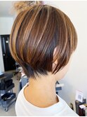 20代30代40代大人可愛いハイライトアッシュベージュ立体感