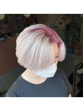 ジルバイジゼル(JILL by GiseL) 中世ウルフ/メンズウルフ/ハイトーン/ダブルカラー/ホワイト