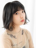 ドクターズサロン LAB 小山店&nbsp;インナーカラーがポイント波ウェーブ大人ボブf小山20代30代40代