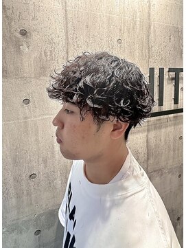 メンズアンダーバーホワイト 南海難波店(Men's _WHITE) 波巻きパーマ