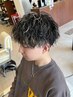 【メンズメッシュ】カット+メンズパーマ+メッシュハイライト　￥20680