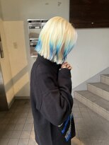 コレットヘアー ザモリオカ(Colette HAIR the MORIOKA)&nbsp;♪ホワイト×ブルーの裾カラー♪