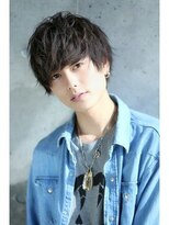 リップス レイ ギンザ(LIPPS Ray GINZA)&nbsp;ミディアムツーブロック無造作スパイラルパーママッシュ