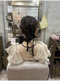 【Bormee】結婚式お呼ばれ/パーティーセット/ベロアリボン