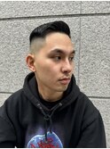 束感刈り上げビジネス七三ツーブロックアップバング１０００tjm
