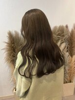 リト(riTo) くびれヘアアプリコットオレンジ夏ハイライトカラーレイヤー