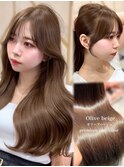 韓国ヘア　2wayバング  レイヤーカット くびれヘア  顔周り