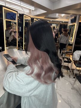 ラピス 渋谷本店(Lapis) インナーカラー/シールエクステ/髪質改善/ピンクラベンダー