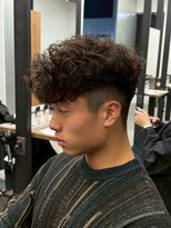 リッチブランドアンドコー(Rich Brand&Co)&nbsp;ショートハーパー メンズパーマ バーバー スペインカール