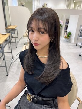 サボ(sabo) 韓国ヘア/顔まわり/韓国レイヤー/前髪カット/小顔/韓国風