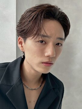 ルーシー 川越(LUCEY) センターパートフェザーパーマシャドウパーマメンズパーマ