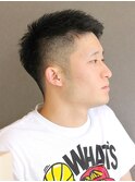 【ポルテオム】刈り上げアップバングソフモヒフェード