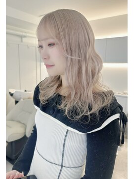 ノラ ウメダ(NORA UMEDA) 【chiaki】white beige/ハイトーン/髪質改善