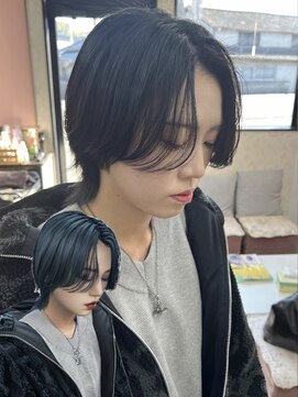 ヘアショップ ホップエム(HAIR SHOP HOP M) 岡山/センターパート/ウルフカット/ウルフ