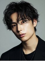 ロッソ ヘアアンドスパ 谷塚店(Rosso Hair&SPA)&nbsp;センターパート／ウルフ/マッシュ/メンズカット