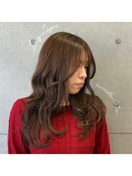 ヘアメロウ ココ(hair mellow CoCo...) ヘーゼルベージュ × レイヤー