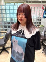 ノル 栄矢場町(nol)&nbsp;姫カット×ブリーチなしオレンジブラウン