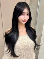 ディーバ 横浜(D.I.E.V.A)&nbsp;20代30代40代韓国レイヤーカット暗髪ブルーブラックシースルー