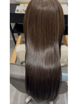 アウラヘアーサロン(aura hair salon) 髪質改善カラー ミルクティーベージュ