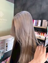 ノーヴァ バイ ボナ 前橋店(nova by bona) ブリーチ2回~◇透け感バツグンのホワイトミルクティー