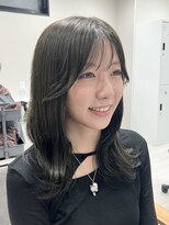 hyon myon/RISEbyREVO 綾瀬店【ヒョンミョン】&nbsp;ハッシュカット/デザインカラー/グレージュ[綾瀬駅/韓国ヘア]