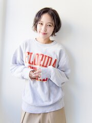 アンジュヘアー大人かわいいショートボブ