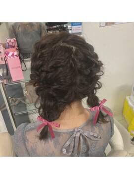 ヘアセット アリエス 新宿駅前店(aries) もこもこツイン　＠ヘアセット