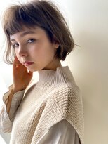 ミラバイグリーン(Mira by green)&nbsp;フレンチボブ×ベージュカラー【似合わせカット】 02