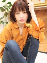 +animo南流山+シースルーカラーでワンカールグラボブ♪c