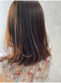 【Zina　池袋】イメチェン毛先パーマ耳かけ×フォギーベージュ