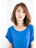 加藤貴大30代40代人気 ツヤ感ミディアムボブスタイル