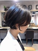 モテ・愛され丸みショートヘア