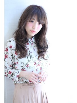 オーロ 西大寺店(ORO) 重ためバングが可愛い艶感たっぷりのゆるふわスタイル☆