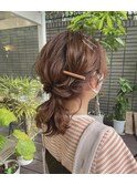 【hair salon W】簡単ピンアレンジ