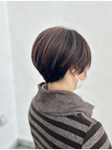 【女性】【ショート】【ハイライトカラー】