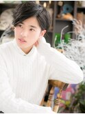 こなれ感サイドグラデーション黒髪マッシュc5川口20代30代40代