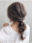 編み下ろしアレンジ_大人ガーリーチョコレート_ba213411