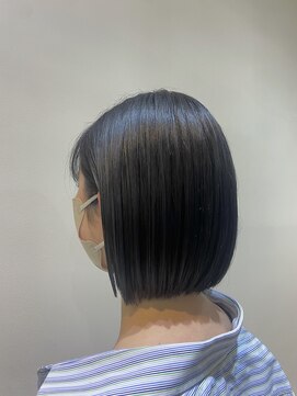 ネウィ ジャム 町田(newi JAM) 暗髪/ブルーブラック/ブルーグレー/耳かけボブ/ミニボブ
