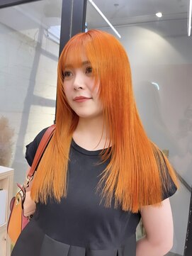 プネル 渋谷(PUNEL) オレンジ/ダブルカラー/ケアブリーチ/ブリーチカラー