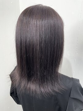 アーネヘア(aane hair) ダークパープルハイライトカラー