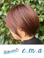 エマヘアデザイン(e.m.a Hair design) ベージュカラー